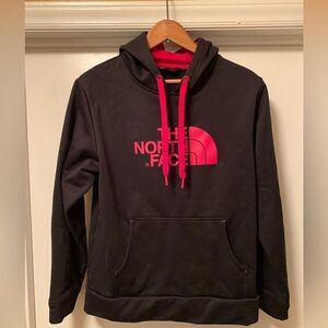 Mens The North Face Black/Red Hoodie Sweatshirt Size Medium M